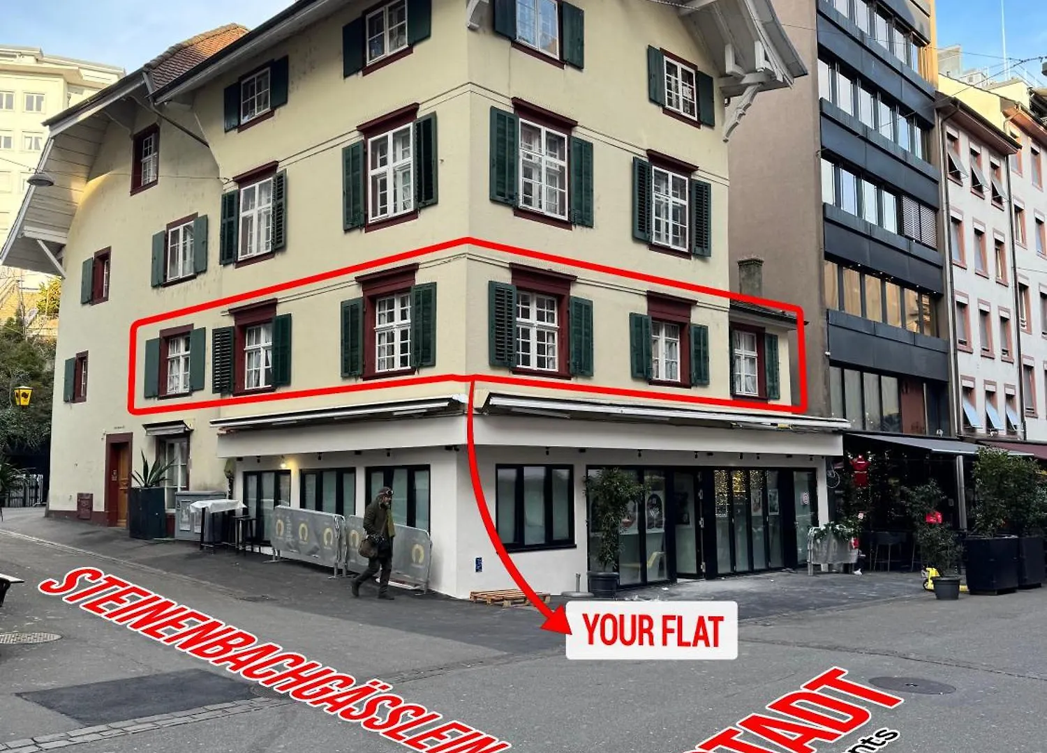 Cozy City Center, 4 Bedroom- 120Sq, 5Min Walk To Main Station Basel Apartment